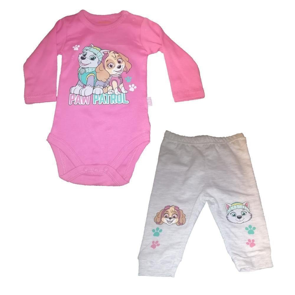 PAW PATROL Shirt & Hose Baby-Set für Mädchen – Body und Hose Motiv PAW Patrol "Skye & Everest" (Set, 2-tlg)