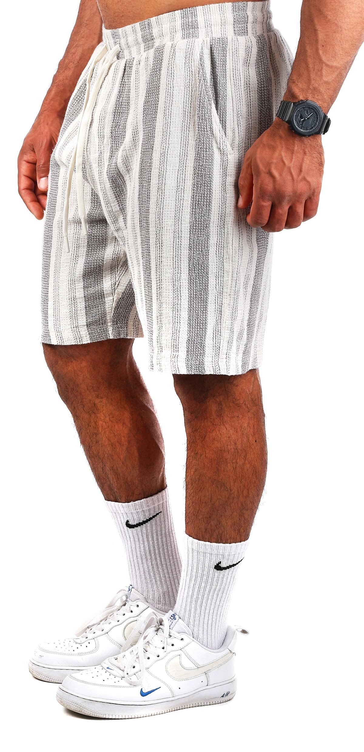 CARISMA Shorts Herren kurze Hose trendig angenehm grob gewebt retro Look 22 günstig online kaufen