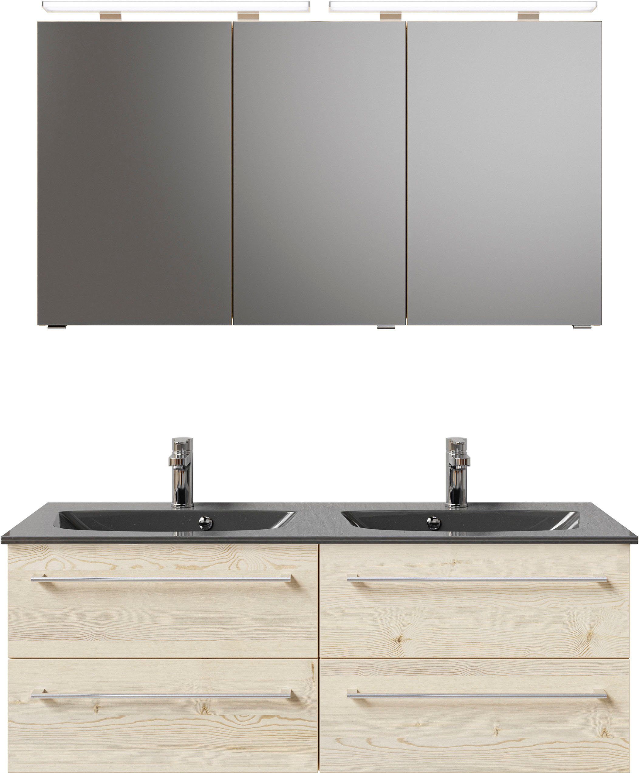 Saphir Badmöbel-Set Serie 6025 2-teilig Mineralmarmor-Waschtisch günstig online kaufen