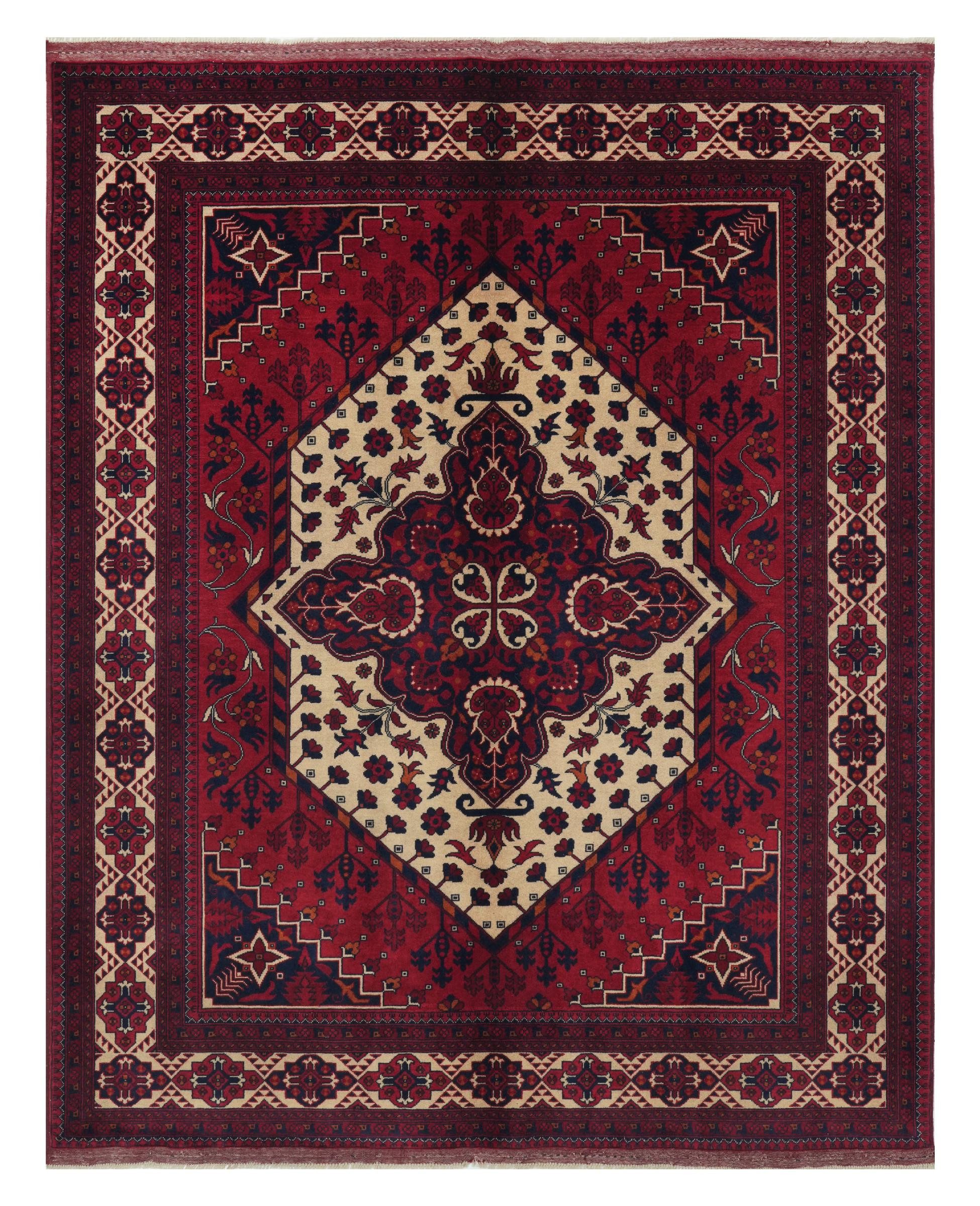 Nain Trading Orientteppich Pakistan Buljeek 156x196 Handgeknüpfter Orientteppich, rechteckig, Höhe: 10 mm