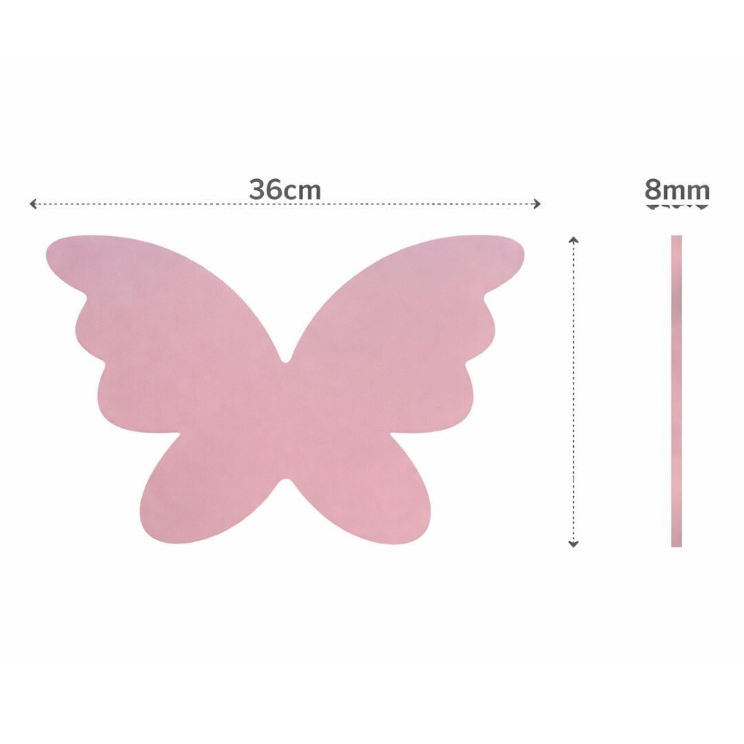 COZYCOLLECTIONS LED Wandleuchte LED-Wandnachtlicht Beige Schmetterling Silhouette 36 cm, LED, Warmweiß, Montessori-inspiriertes Schmetterlingslicht in 10 Farben