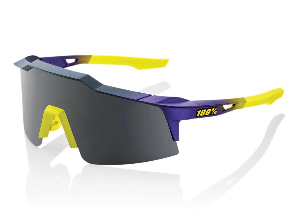 100% Sportbrille 100% Speedcraft SL - Smoke Lens unis Matte Metallic Digital Brights -