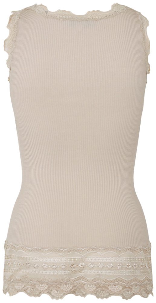 rosemunde Spitzentop Benita Silk Top Camisole mit Seide Vintage-Spitze am Ausschnitt, feminin, Rundhalsausschnitt, Seidenmix – Bild 3 von 4