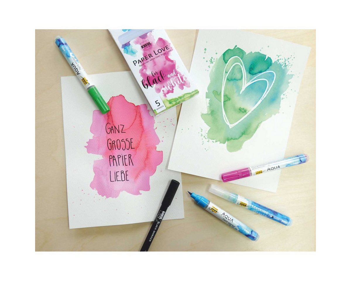Thumbnail - C. KREUL Marker KREUL Marker PaperLove for black and white 5 Stück Kartonetui