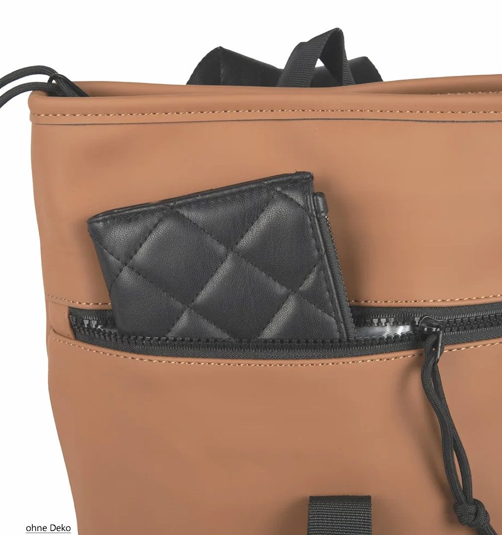 NEW REBELS Freizeitrucksack Damen klein Rucksack Handtasche Tasche, Reise Freizeit Bag wasserabweisend aus Plane + bagboom Etui