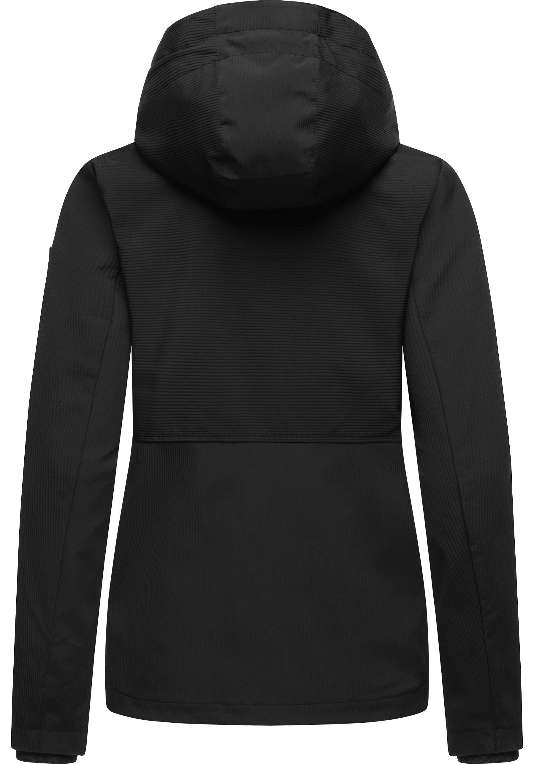 Ragwear Outdoorjacke Sunniva B Übergangsjacke wasserdicht mit feiner Rillenstruktur