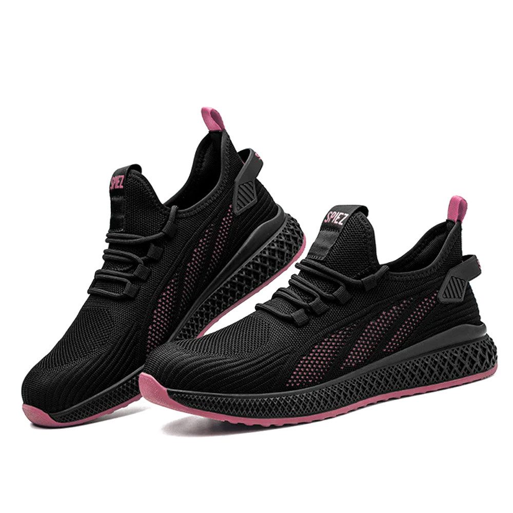 Arbeitsschuhe Damen Leicht Antismashing Pannensichere Rosa Sicherheitsschuh