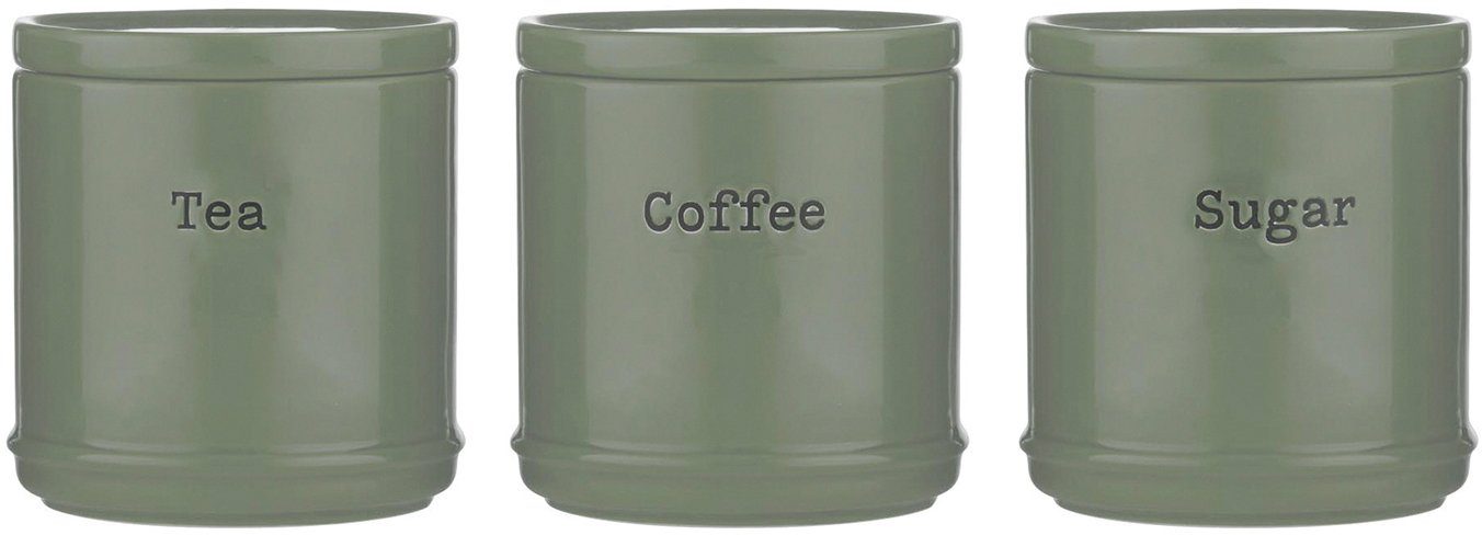 PRICE & KENSINGTON® Vorratsdose Accents, Steinzeug, (3-tlg), 750 ml