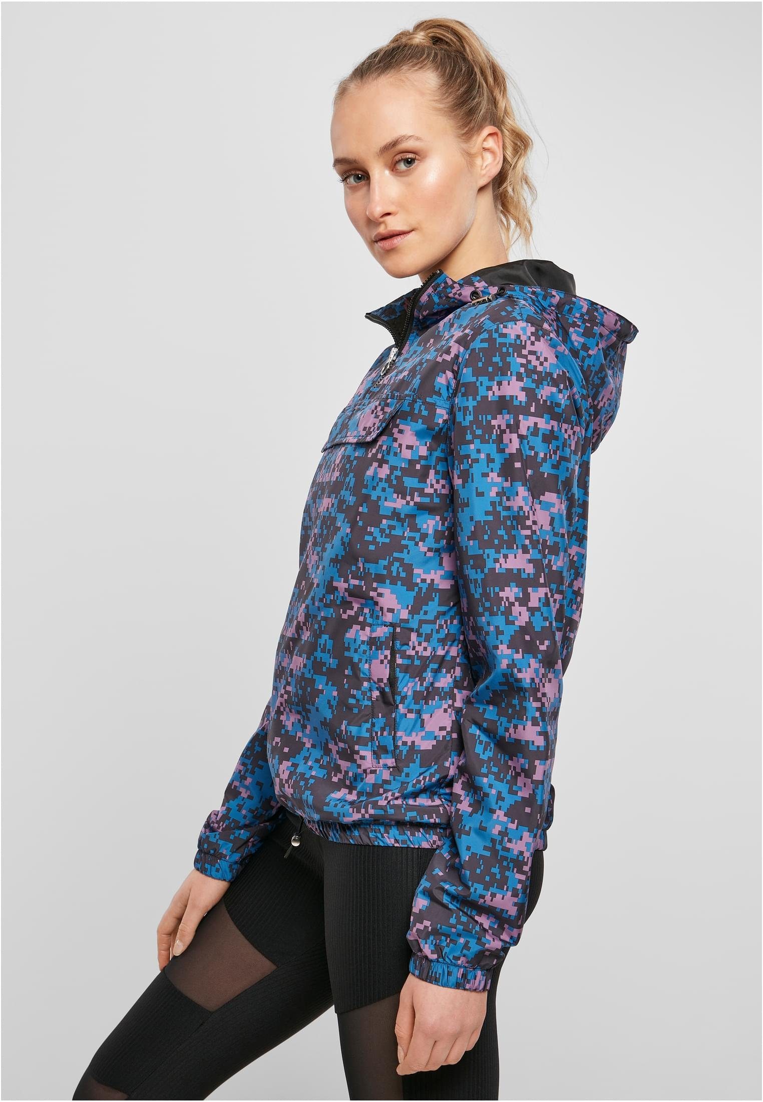(1-St) Camo URBAN CLASSICS Outdoorjacke digitalduskvioletcamo Over Ladies Jacket Damen Pull