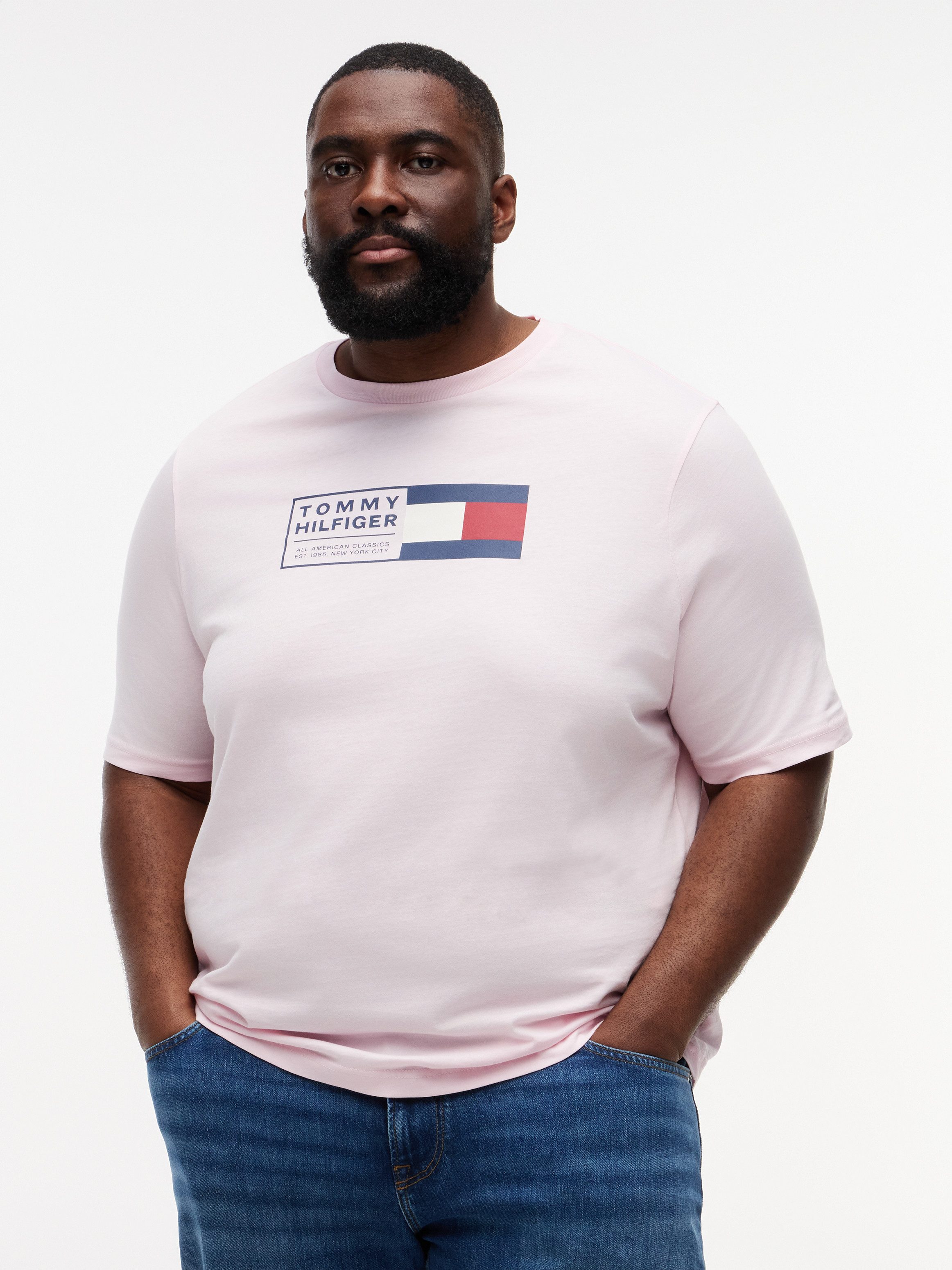 Tommy Hilfiger Big & Tall T-Shirt BRAND LOVE TEXT Regular fit für große Größen