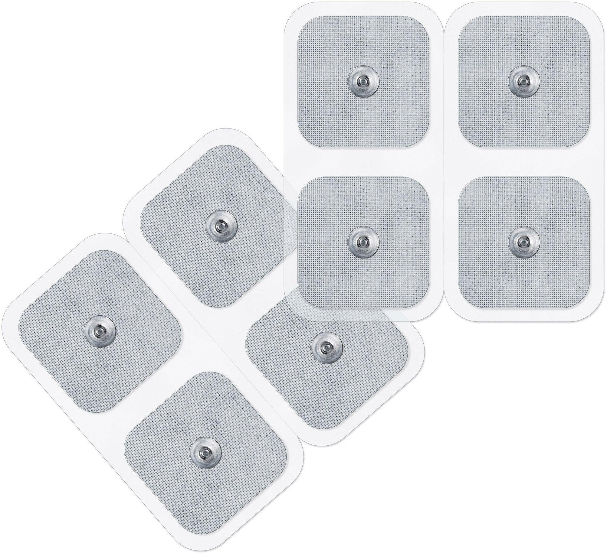 Sanitas Elektrodenpads Nachkaufelektroden für Beurer TENS/EMS Geräte (EM 40, 41, 49, 80, 95), Set 8 St.,Enthält 8 selbstklebende Elektroden in der Größe 45 x 45 mm