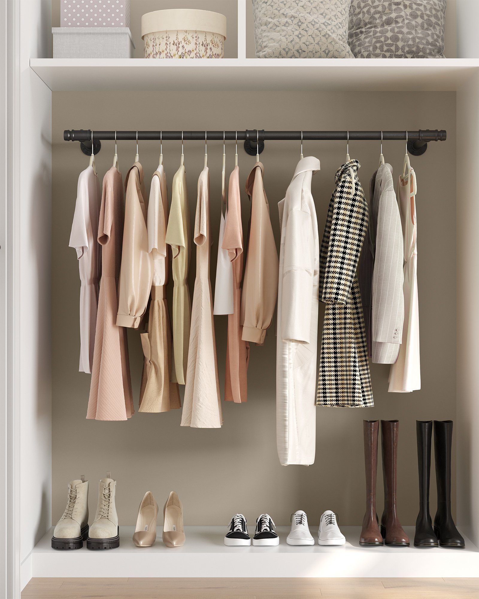 SONGMICS Kleiderstange (1 St), Kleiderständer für die Wand, 68 kg Belastbar günstig online kaufen