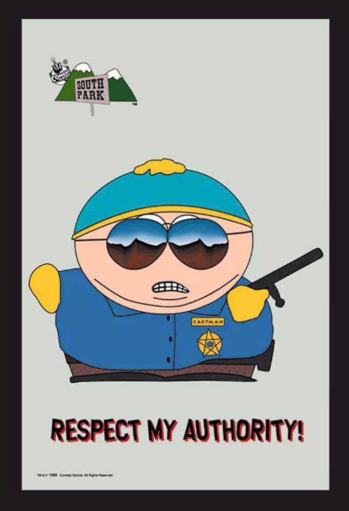Dekospiegel KS26 South Park - Cartman Police - Bedruckter Spiegel