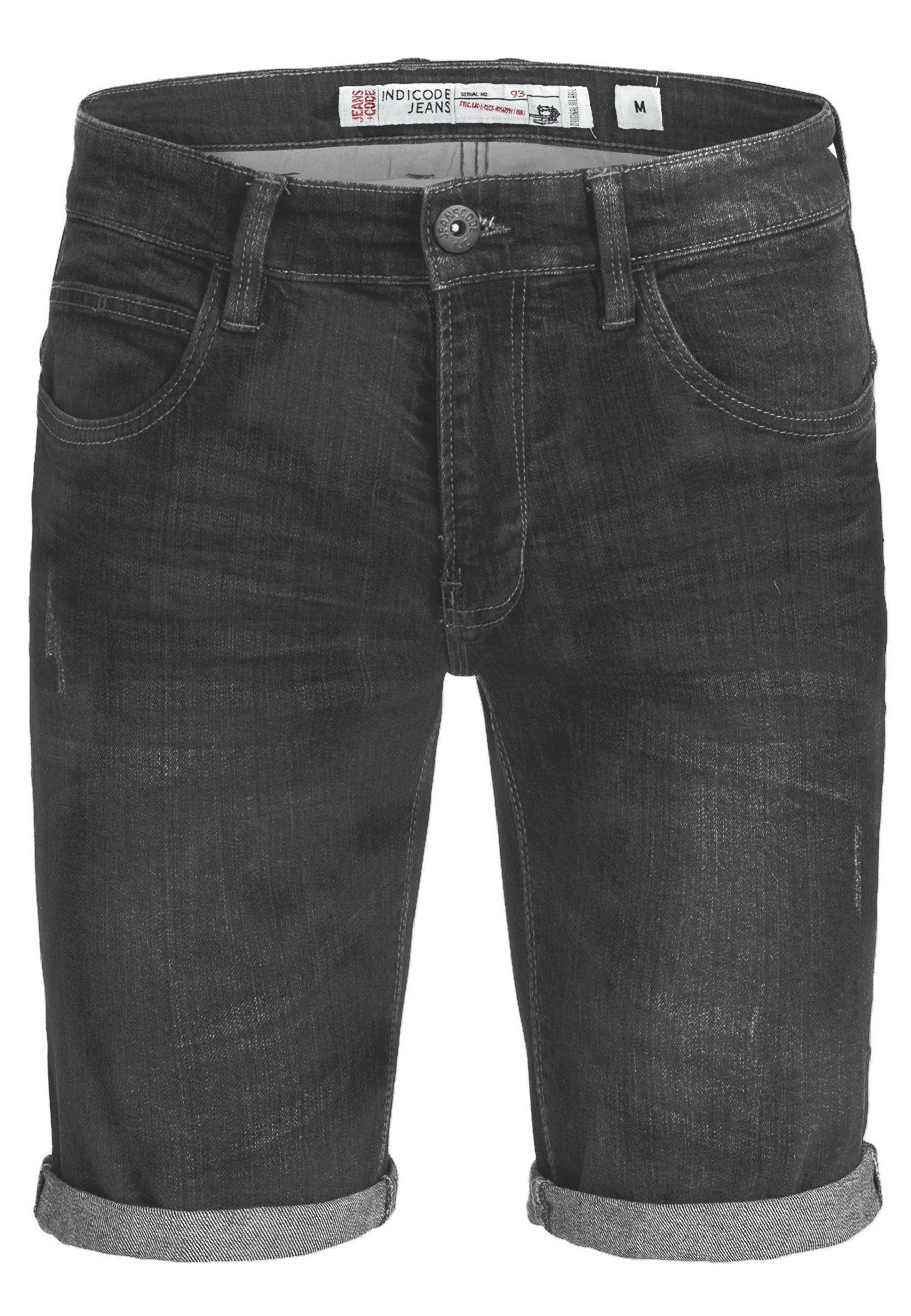 Indicode Jeansshorts Herren Caden Jeans Shorts Herrenshorts mit 5 Taschen, günstig online kaufen