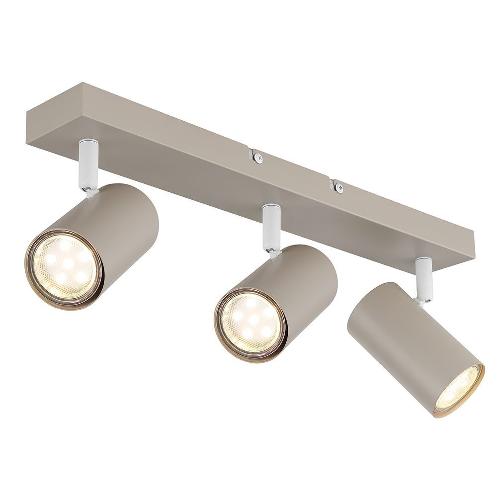GLOBO LIGHTING Deckenleuchte, Leuchtmittel nicht inklusive, Deckenleuchte Deckenlampe Wohnzimmerlampe Metall sandfarben