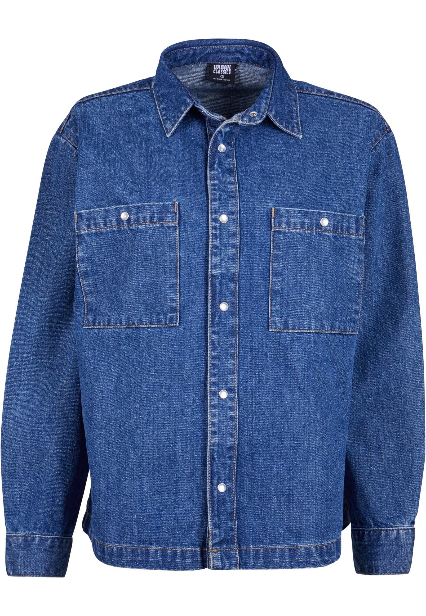 URBAN CLASSICS Langarmhemd "Urban Classics Damen Ladies Oversized Denim Shi günstig online kaufen