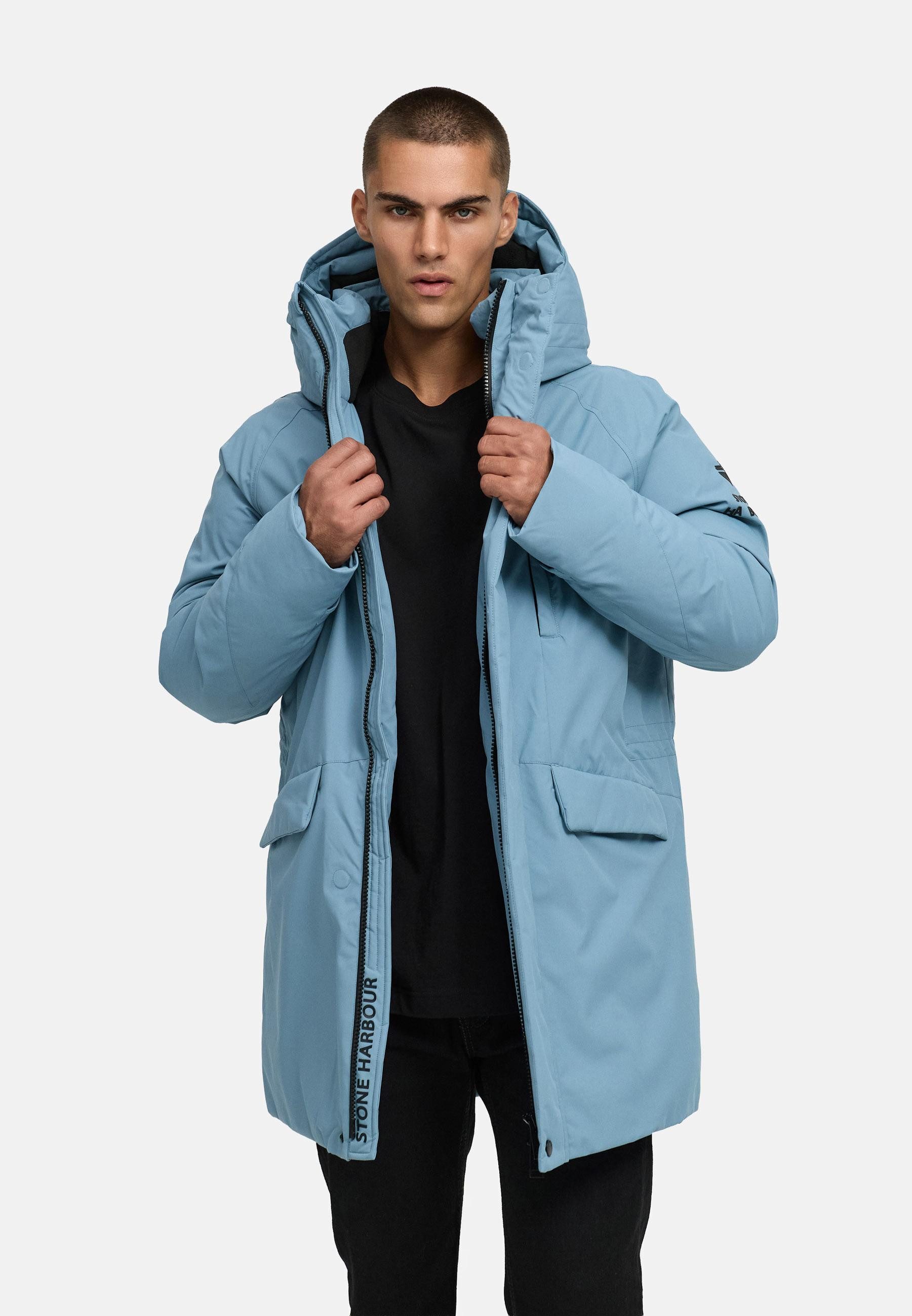 Stone Harbour Wintermantel Emriis XX Warmer Herren Mantel mit Magnet-Knöpfen