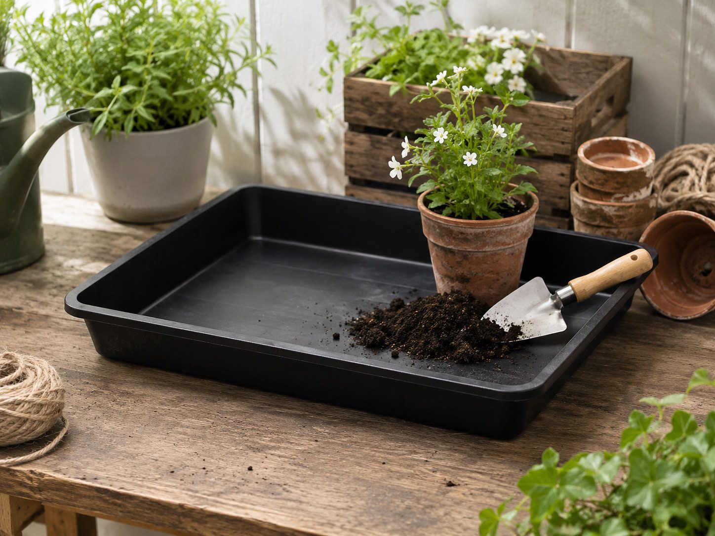 Easy Act GmbH Tropfschale Allzweckwanne 56,5 x 41,5 x 9 cm, für Haushalt, Garten, Werkstatt, Hobby, (1-St)