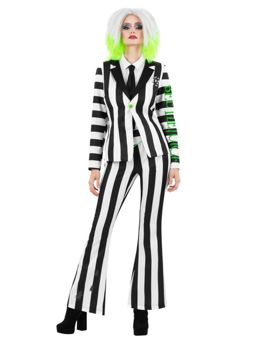 Smiffys Kostüm Beetlejuice Hosenanzug - Halloween Kostüm Damen, Werde zur w günstig online kaufen