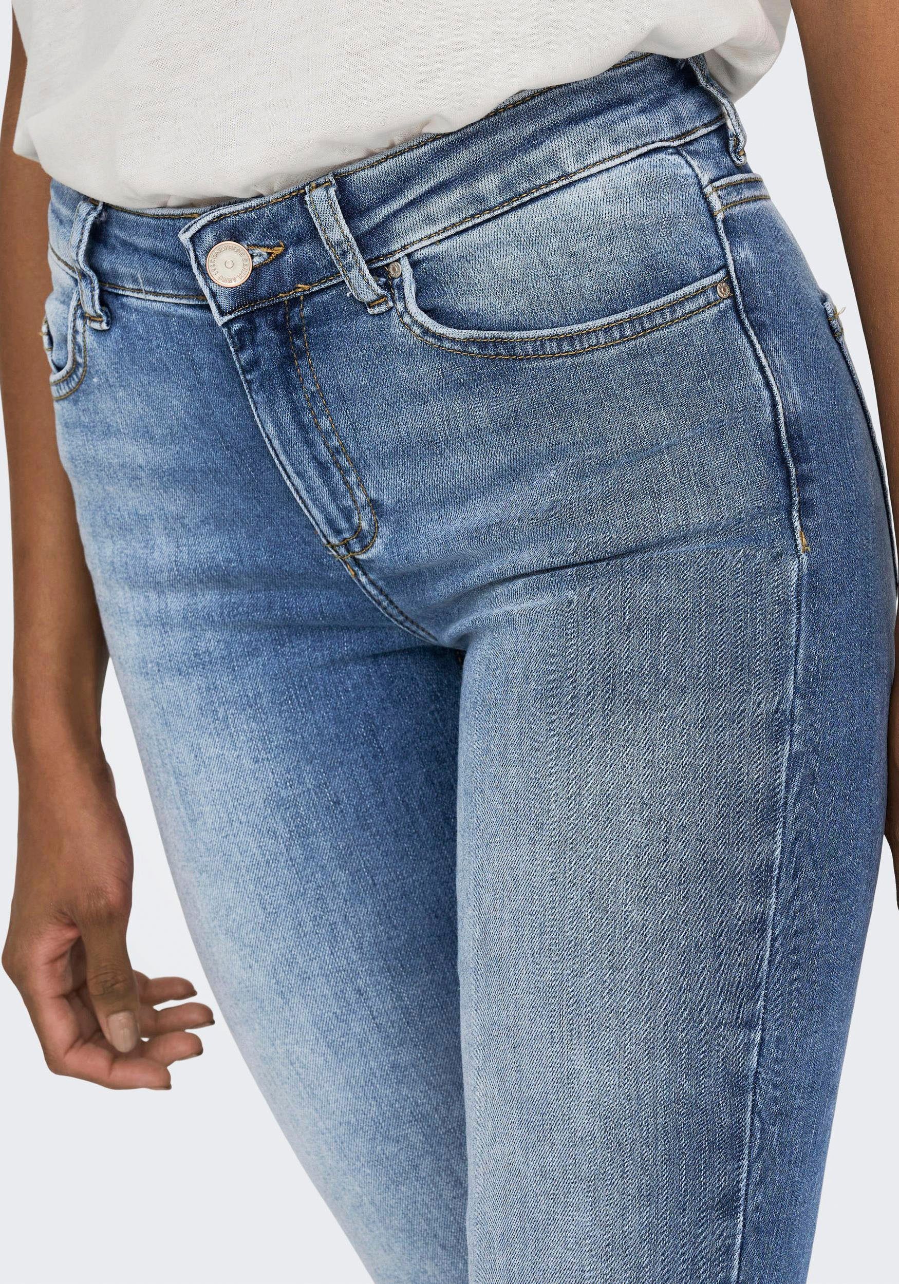 ONLY Bootcut-Jeans ONLBLUSH – Bootcut-Jeans mit ausgestelltem Bein bootcut fit, modisch, Denim, Baumwollmischung