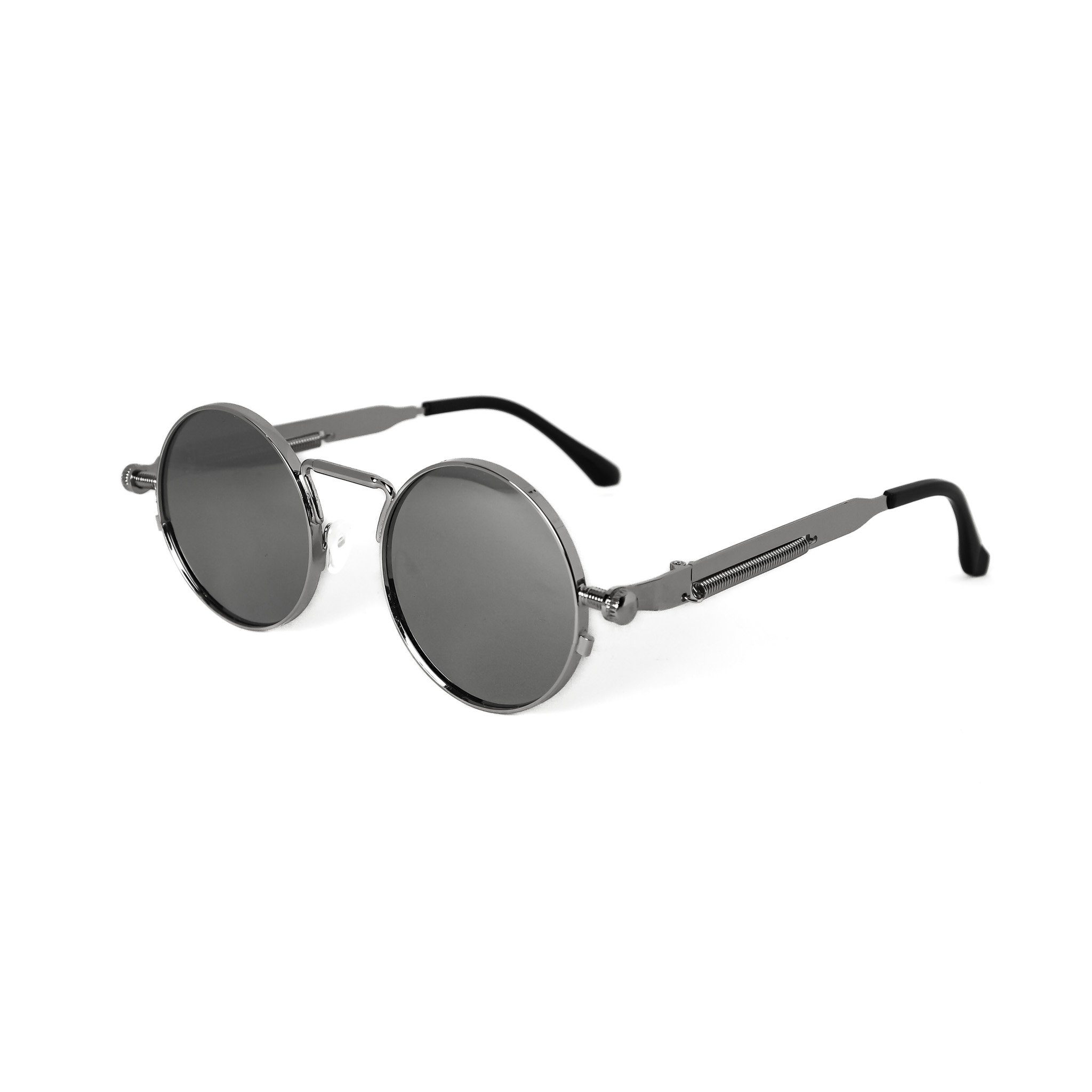 salazar.plus Sonnenbrille Rund Cyberpunk Unisex 4 Farben Damen Herren Brille Retro Runde Cyberpunk Sonnenbrille UV400 Cat.3 – leicht, unisex, 4 Farben