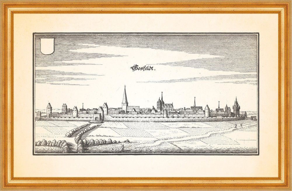 Kunstdruck Cosfeldt Coesfeld Soester Börde Kreidebecken Walkenbrücken Merian 0270