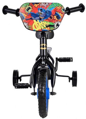 Volare Kinderfahrrad Batman - Jungen - 10 Zoll - Schwarz - Fester Gang, 1 Gang, 2 - 4 Jahre, einstellbare Lenkerhöhe