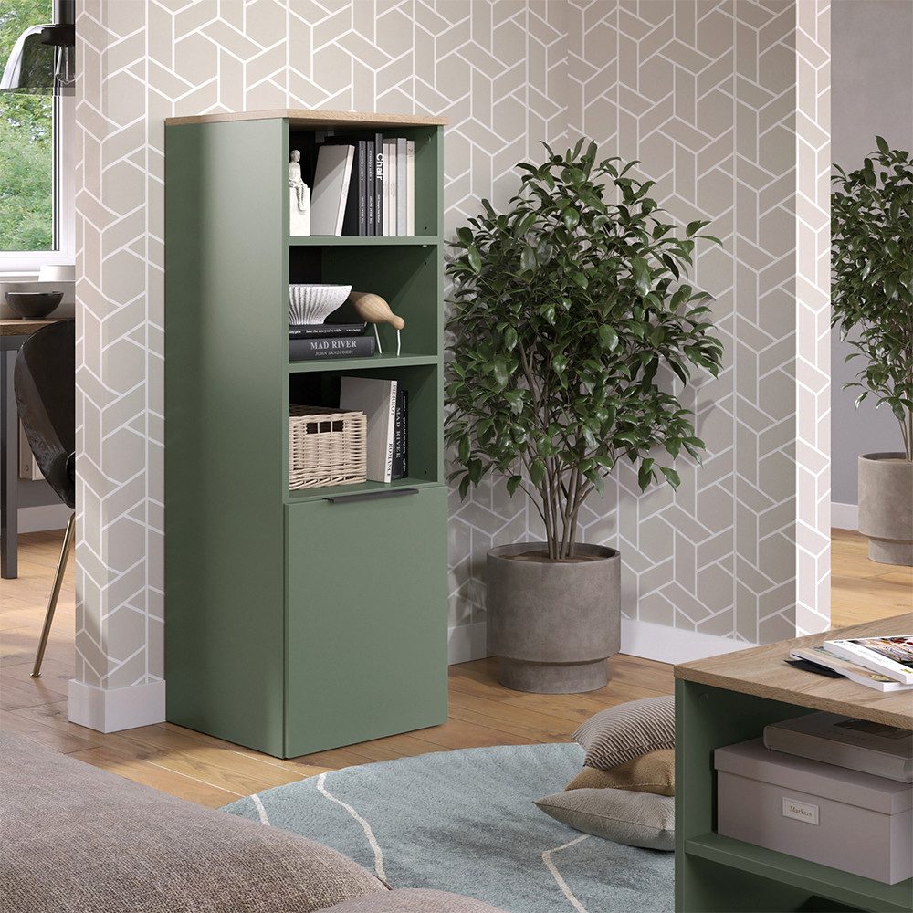 Vicco Aktenschrank Wido, Grün/Sonoma, 40.2 x 120 cm mit einer Tür (1-St)