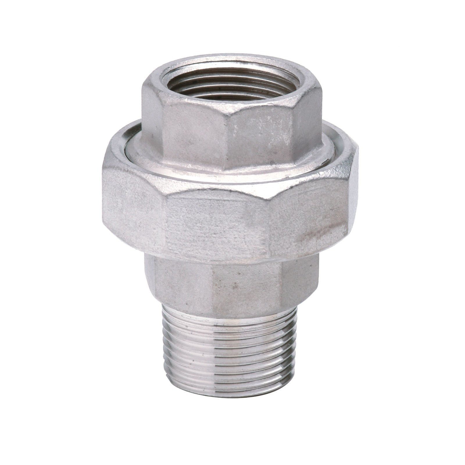 GEBO Gewindefitting Edelstahl Fitting Verschraubung 1 1/4 Zoll IG/AG konisch