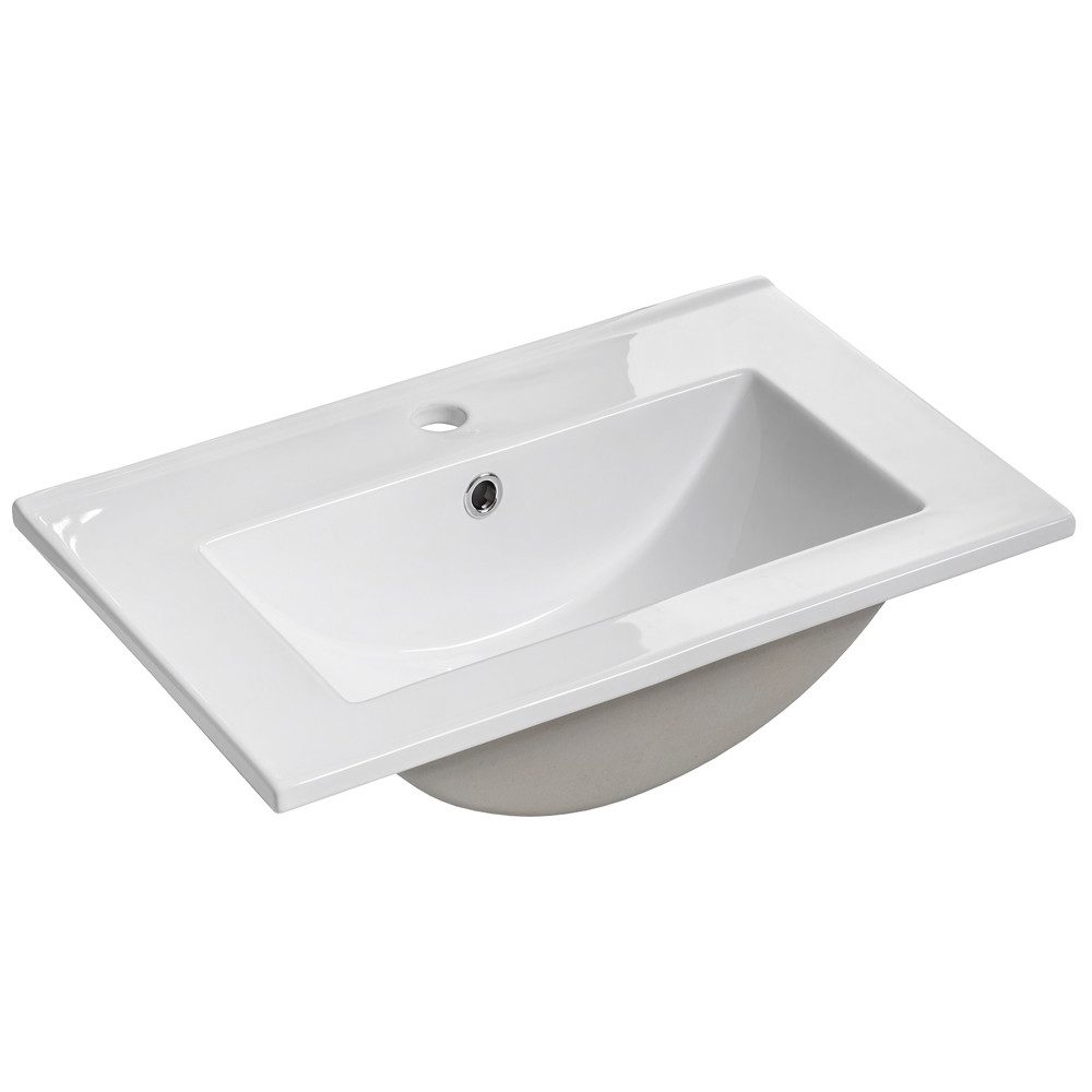 Lomadox Waschtisch SOLNA-56, weiß Wotaneiche 52/85/40 günstig online kaufen