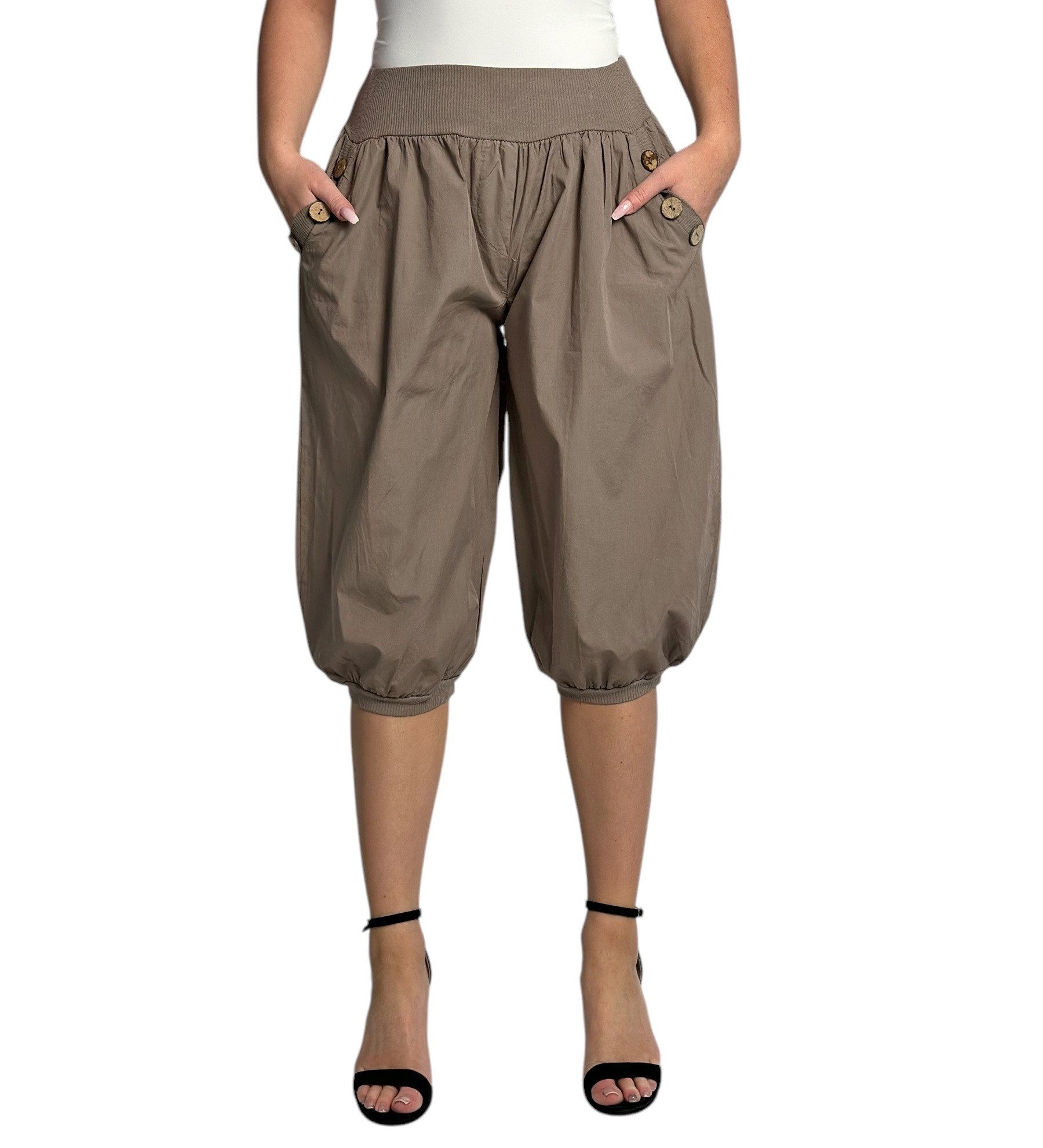 Mississhop Caprihose Damen Capri Hose Haremhose günstig online kaufen