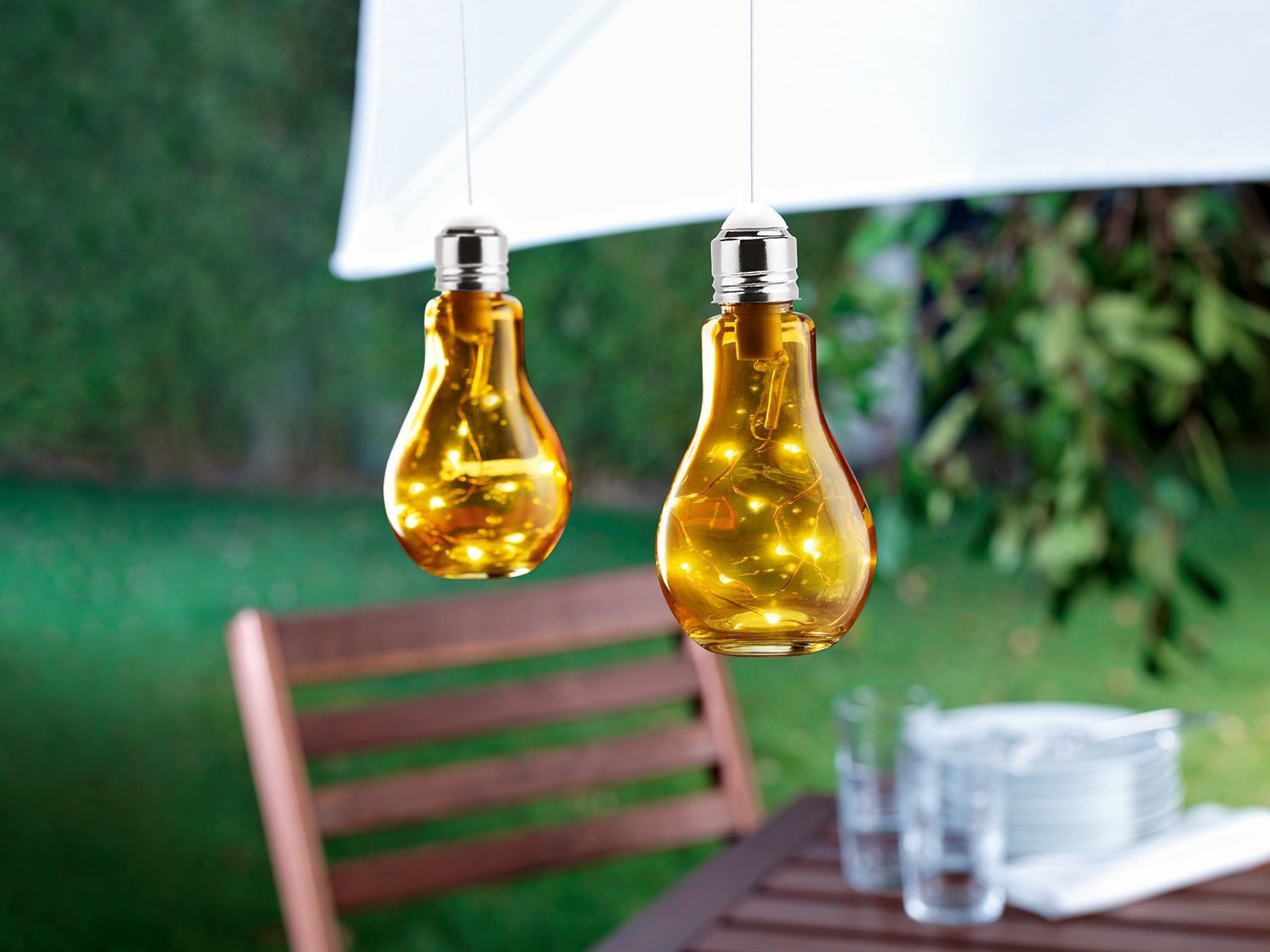 Melinera LED-Leuchtmittel Melinera Deko LED Glühbirnen Farbleuchte IP44, 2 St.