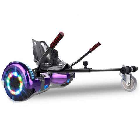 HITWAY Balance Scooter, 700,00 W, 13,00 km/h, Hoverboard mit Hoverkart 6.5" 15km LED Bluetooth