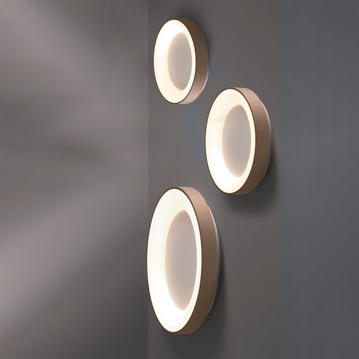 Vivida International Deckenleuchten Inner-R Deckenleuchte, Schwarz, Ø: 48 cm, LED fest integriert, Warmweiß, Deckenlampe