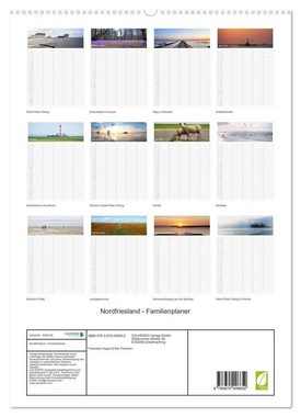 CALVENDO Wandkalender Nordfriesland - Familienplaner (Premium, hochwertiger DIN A2 Wandkalender 2023, Kunstdruck in Hochglanz)