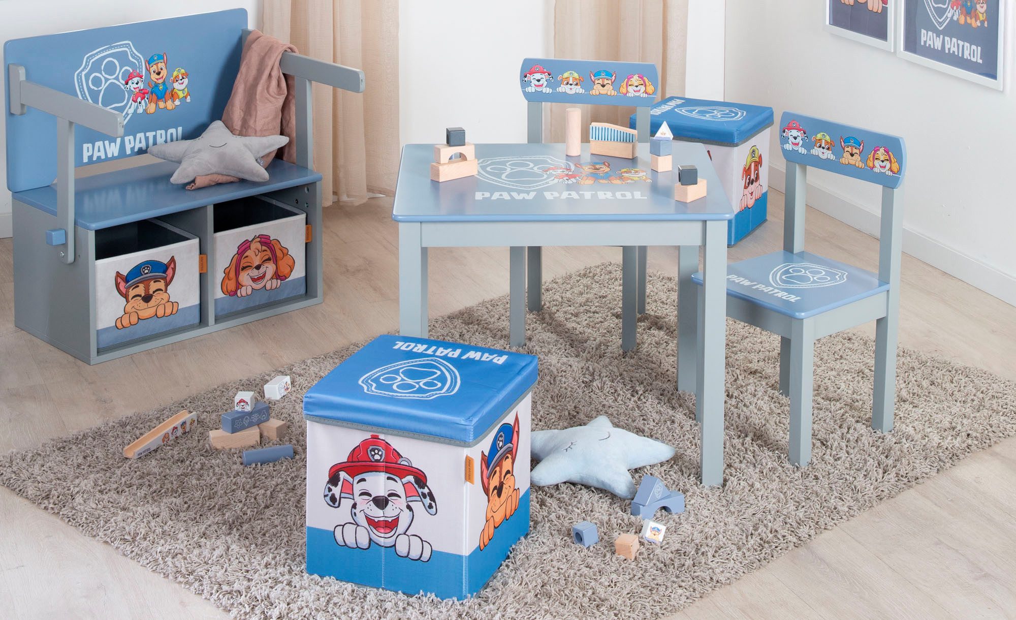 roba® Paw Patrol children's seating group (set), with table and chair