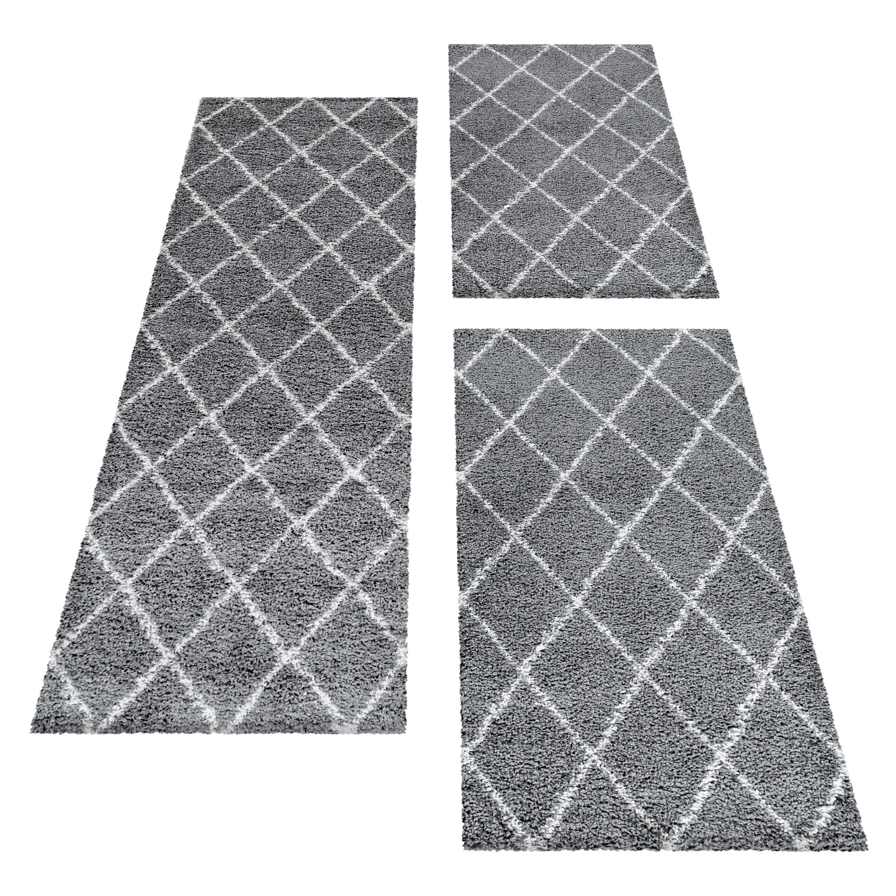 SIMPEX24 Hochflor-Bettumrandung Geometrisch Design, Höhe 30 günstig online kaufen