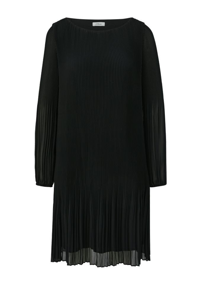 s.Oliver Plisseekleid Plisseekleid einfarbig - Anlass günstig online kaufen
