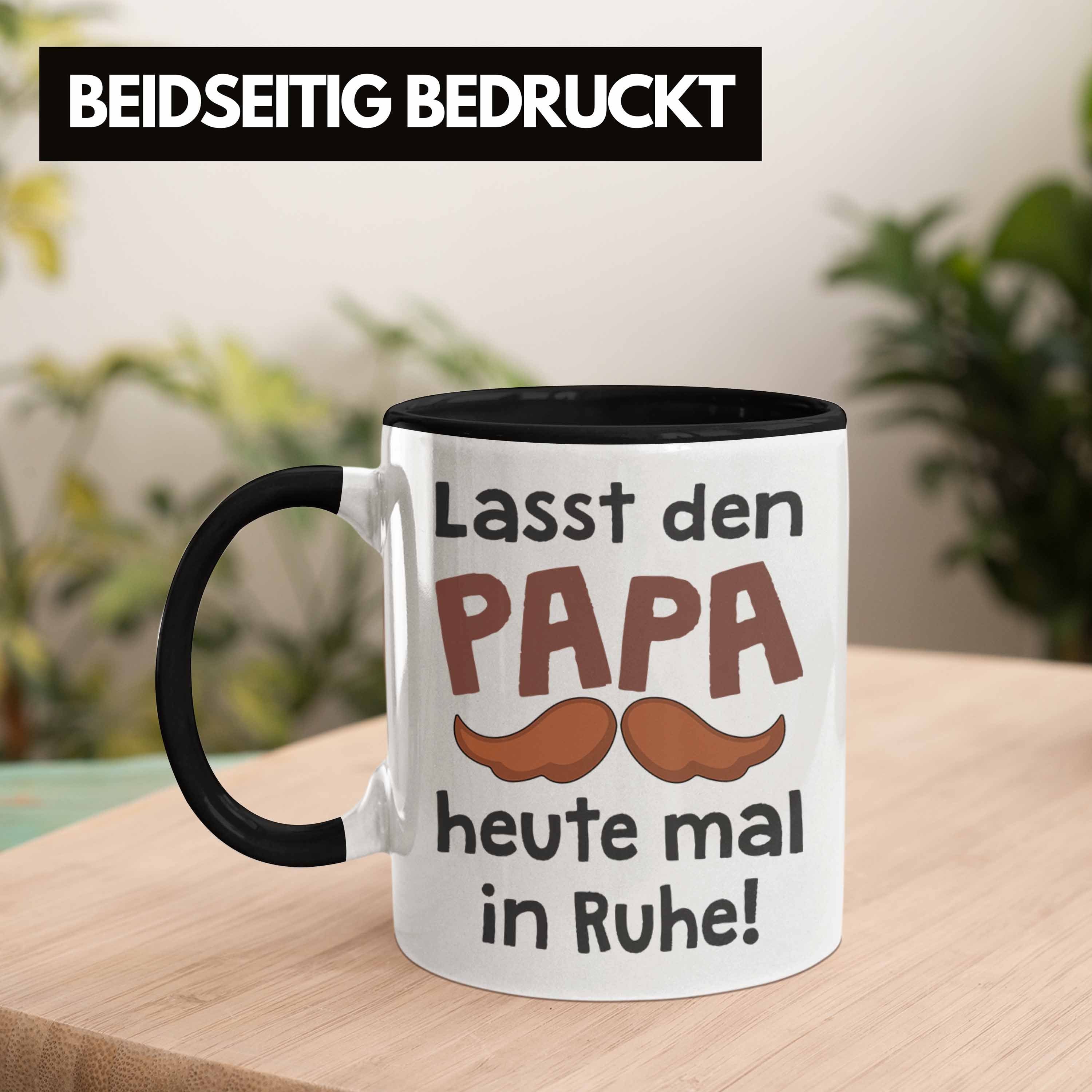 von Tasse Trendation Tasse Kaffeetasse Papa mit Bester - Sohn Trendation Spruch Papa Vatertag Geschenk Geschenk Schwarz Vater