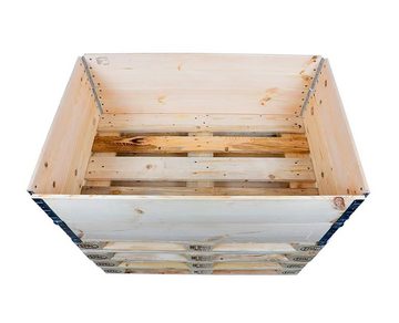 Spetebo Hochbeet Holz Hochbeetrahmen stapelbar - 120 x 80 cm (Packung, 1 tlg), Hochbeet Stecksystem erweiterbar