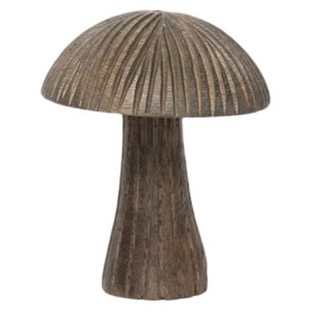 Dekoobjekt Exner Pilz Dost, natur, Holz, 9x9x12 cm, Dekopilz, 246525