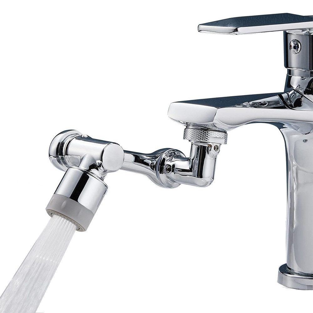 FELIXLEO Waschtischarmatur Drehbarer Wasserhahn Verlängerung Perlator 1080 Grad Multifunktionaler (1-St)
