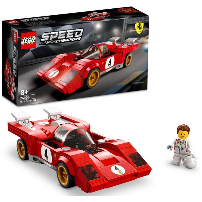 LEGO® Konstruktionsspielsteine 1970 Ferrari 512 M (76906) LEGO® Speed Champions (291 St) Made in Europe