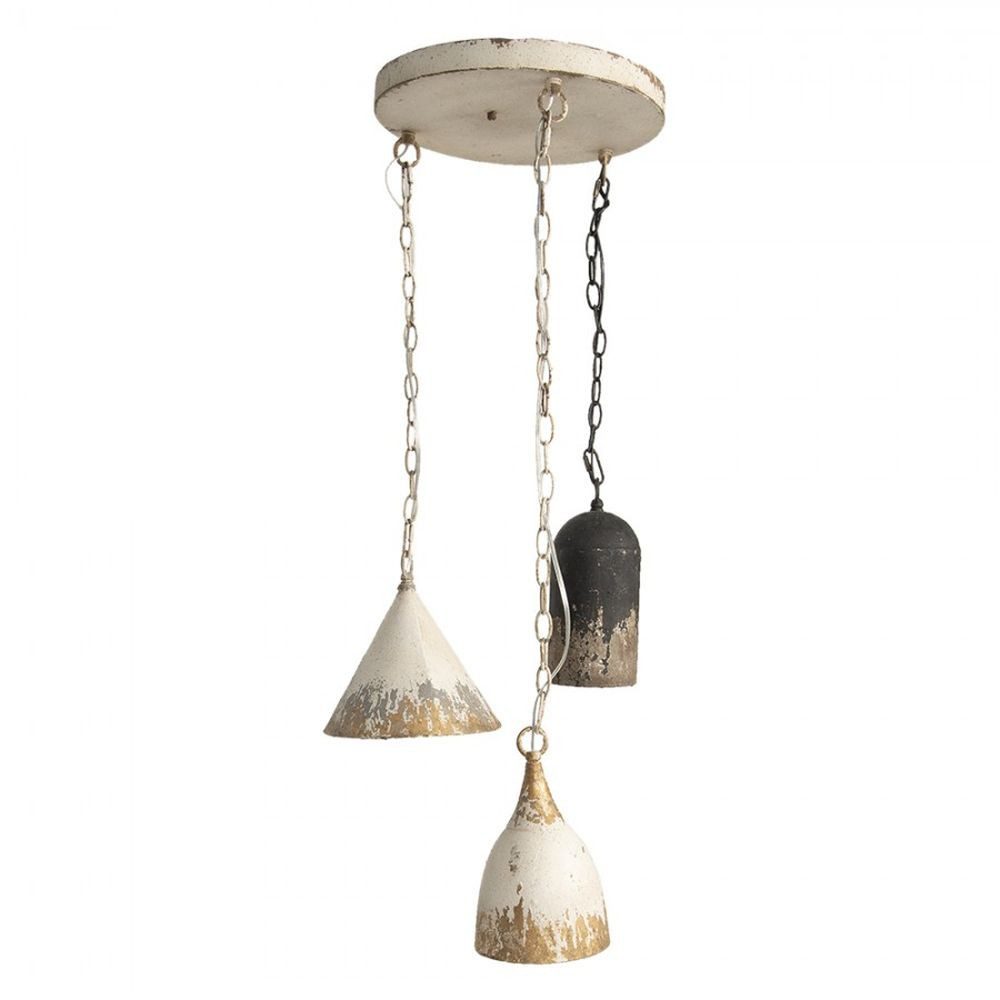 Clayre & Eef Deckenleuchte Vintage Design Deckenleuchter Hängelampe Metall Ø70xH95cm Loft, ohne Leuchtmittel