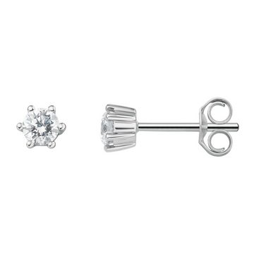 ONE ELEMENT Paar Ohrhänger 0.3 ct Diamant Brillant Ohrringe Ohrstecker aus 950 Platin, Damen Platin Schmuck