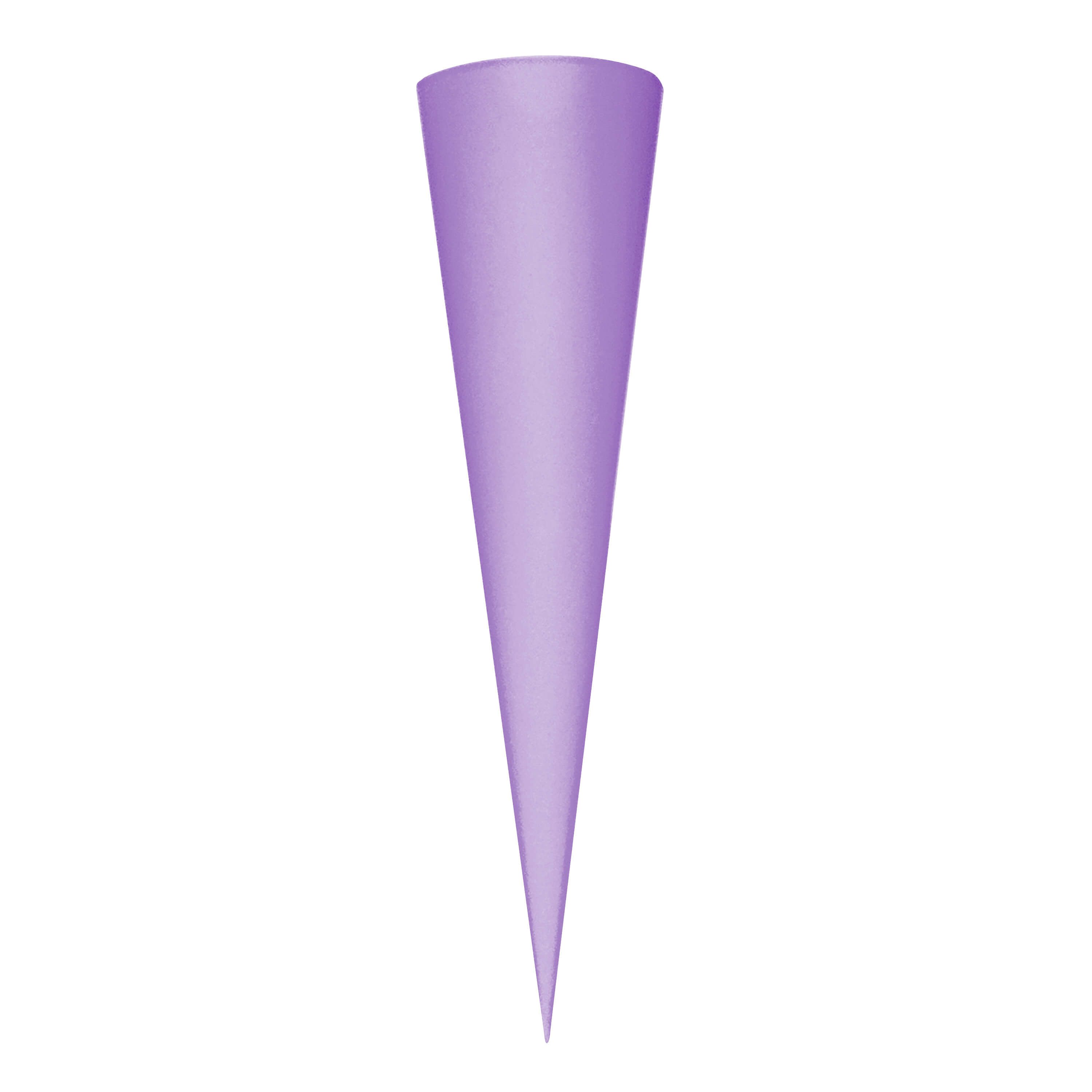 Goldbuch Schultüte Goldbuch Bastelschultüte lila, ohne Verschluss - 70cm, Verschluss ohne