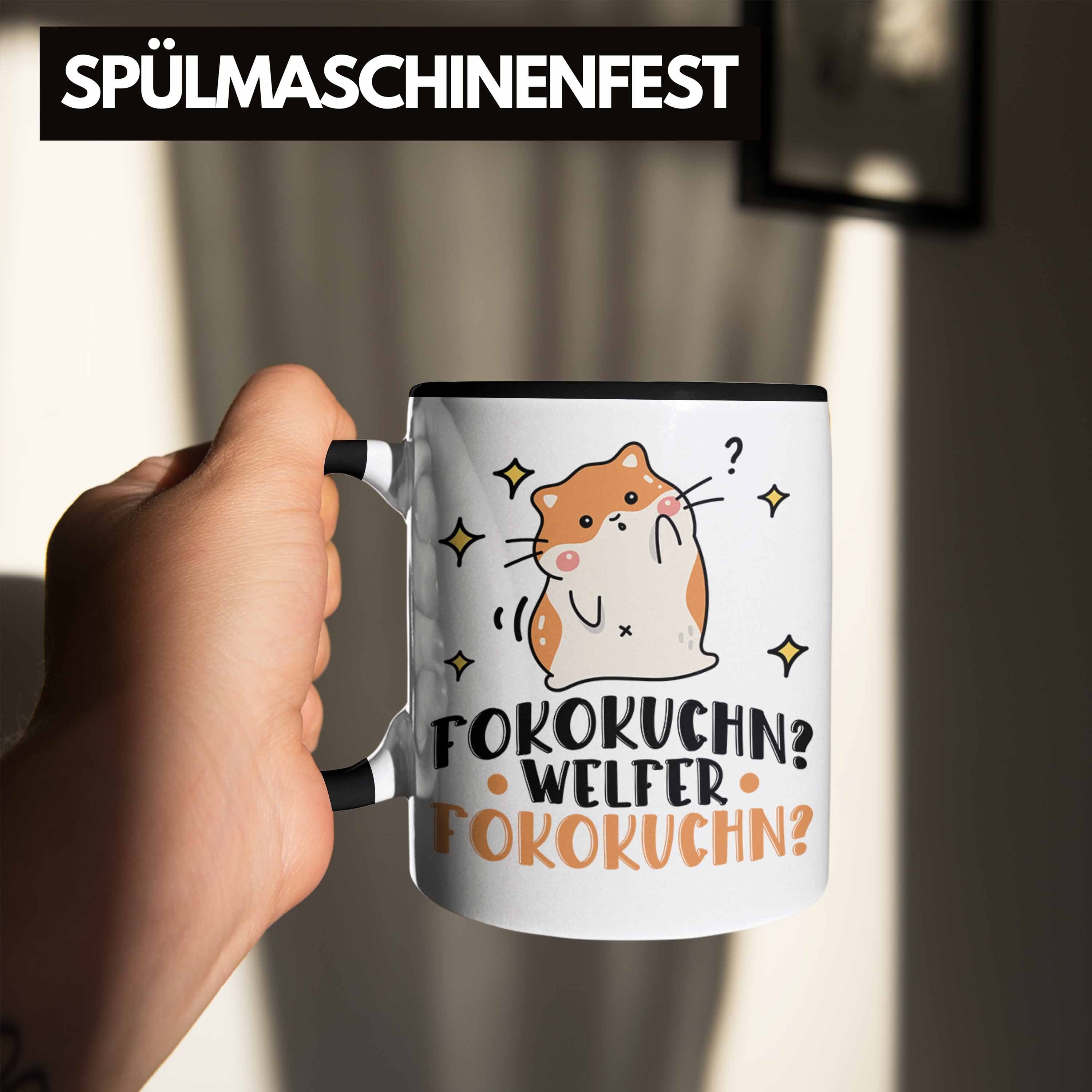 Trendation Fofokuchen Geschenkidee Trendation Hamster Lustiger Fokokuchn Welcher Schwarz Spruch - Tasse Tasse