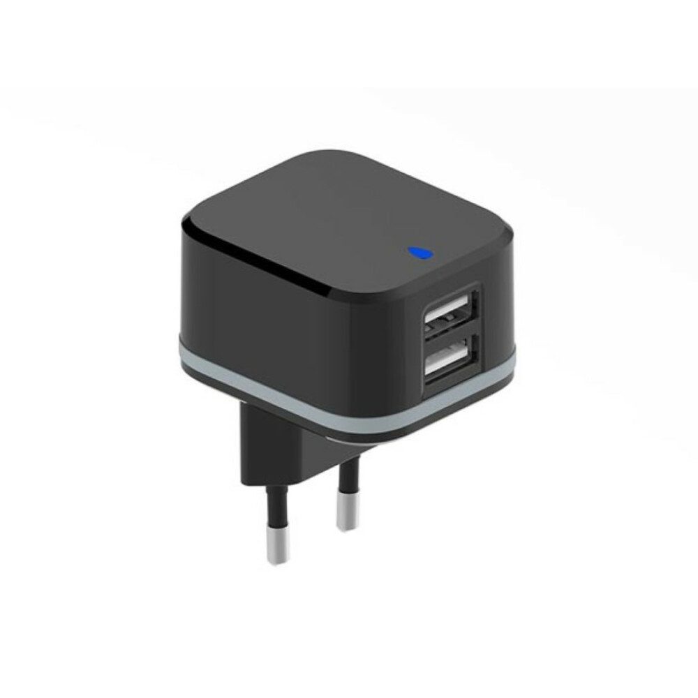 HQ POWER KOMPAKTES LADEGERÄT MIT 2 USB-ANSCHLÜSSEN - 5 V - 3.4 A max. (2.4 + 1 LED Trafo