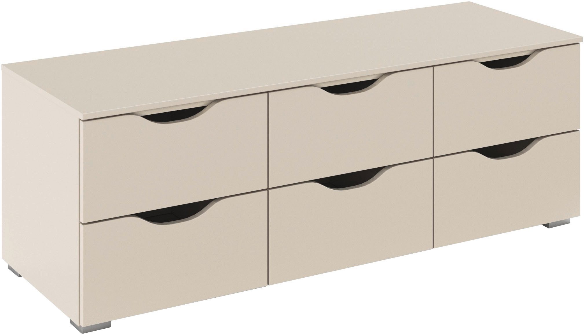 rauch TV-Board Lowboard TV-Schrank TV-Schrank Landhausstil MARLENE (Breite 120 cm), mit 6 geräumigen Выдвижные ящики und Soft-Close-Funktion MADE IN GERMANY