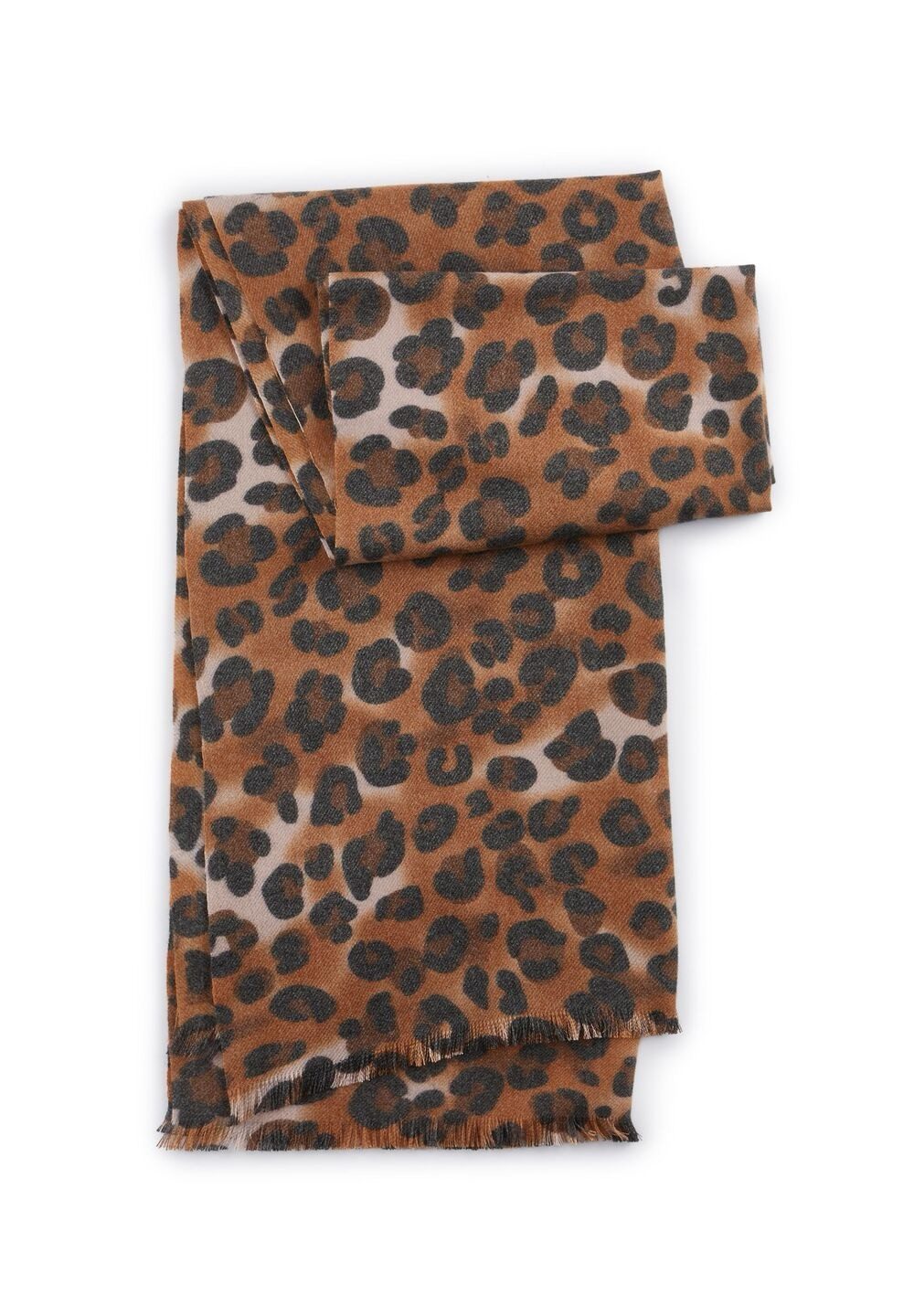 Modeschal Codello Schal mit Leomuster Farbe blau oder orange